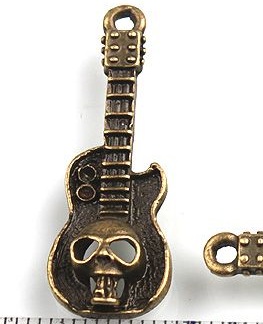 Gitaar met skull / doodshoofd