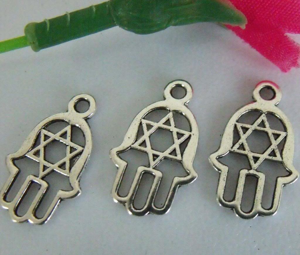 Hamsa hand met jodenster / davidster