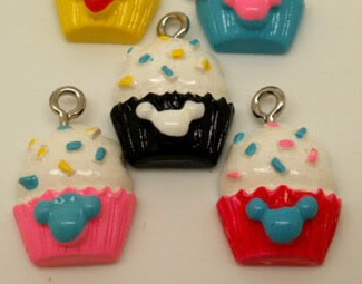 Mickey cupcake in verschillende kleuren