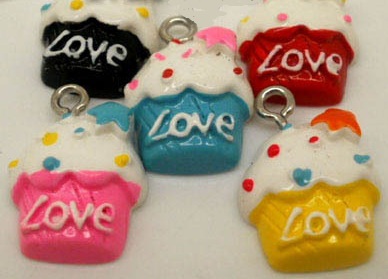 Cupcake ' Love ' in verschillende kleuren