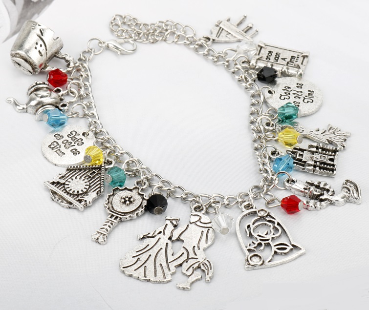 Belle en het beest Disney sprookjes bedel-armband