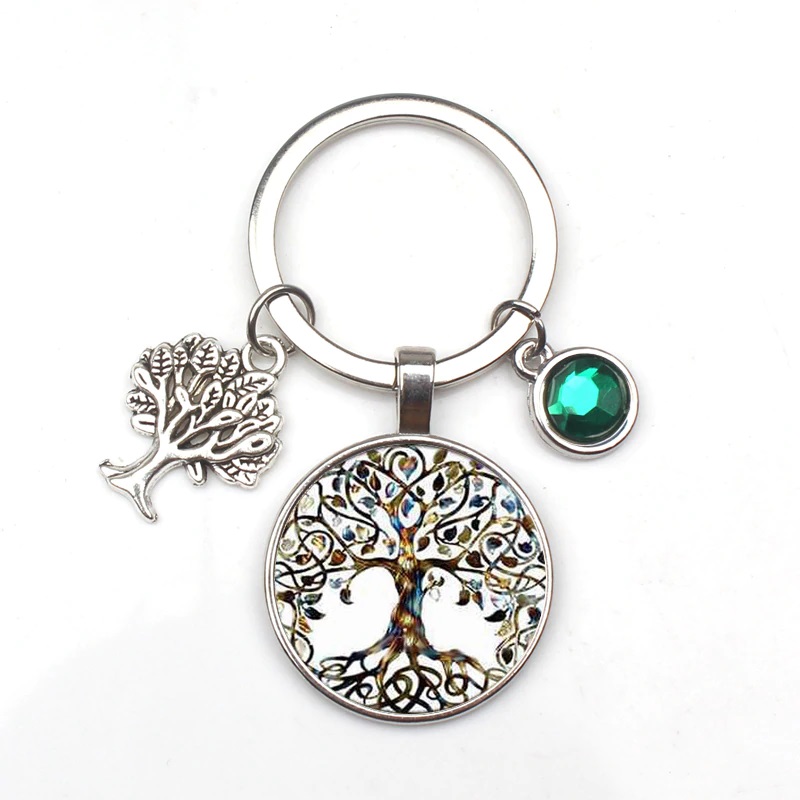 boom sleutelhanger met strass