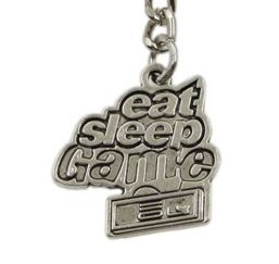 eat sleep game sleutelhanger