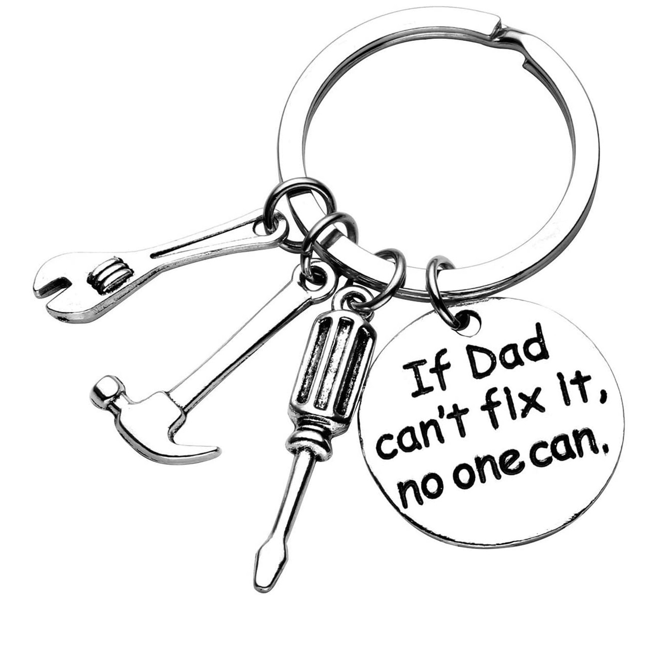 sleutelhanger met gereedschap 'If Dad Can't Fix It No One Can'