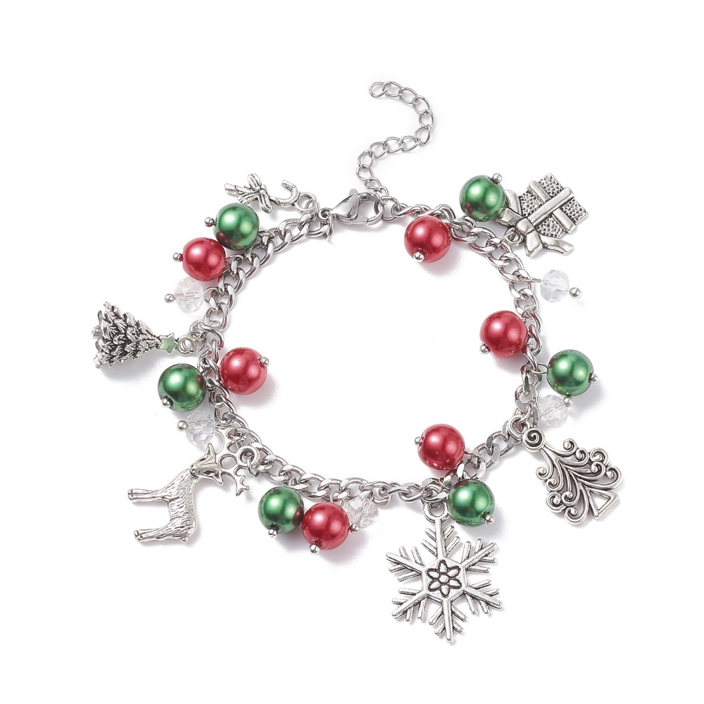 Kerst bedel armband