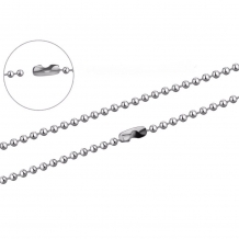 RVS ballchain ketting 50cm x 2mm