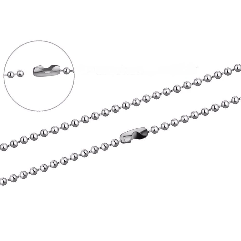 RVS ballchain ketting 70cm x 2mm