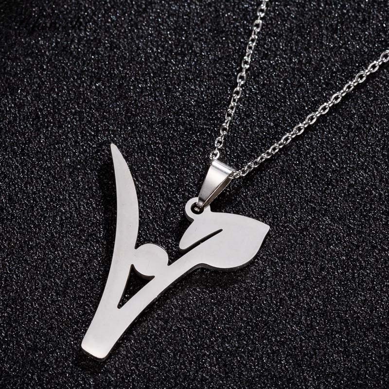 vegan ketting, stainless steel