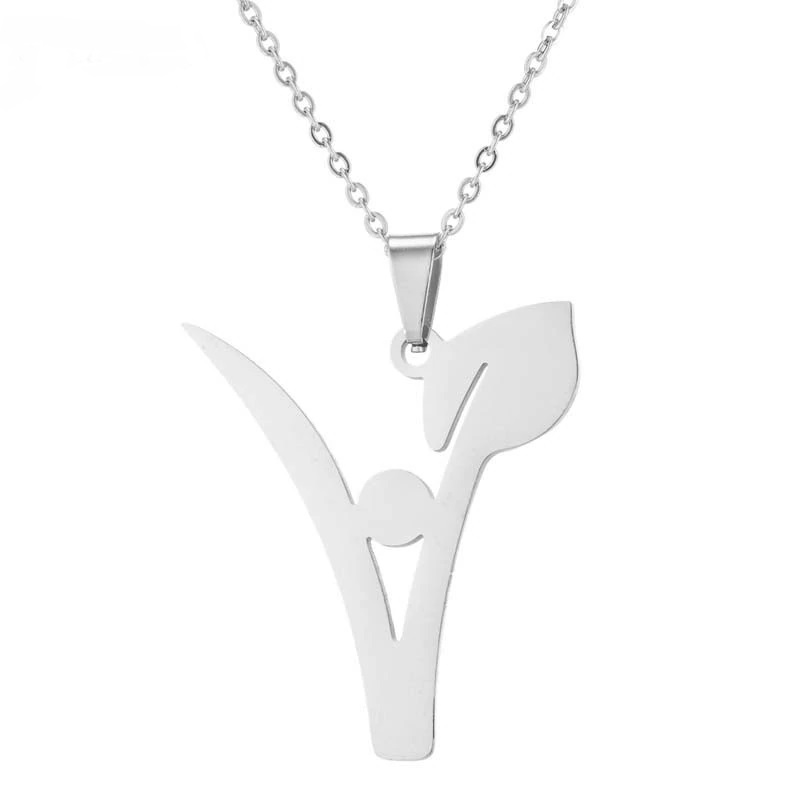 vegan ketting, stainless steel