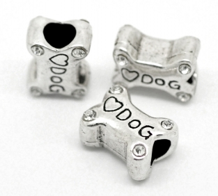 Bot met strass ' LOVE DOG' Pandora-style