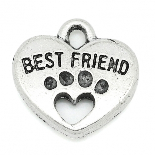 Hartje 'Best friend' met pootje