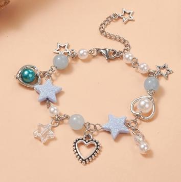 Bedel armband met sterren  en hartjes