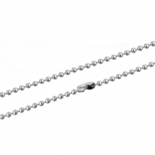 RVS ballchain ketting 50cm x 2mm