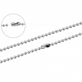 RVS ballchain ketting 70cm x 2mm