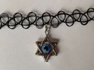 tattoo choker star evil eye