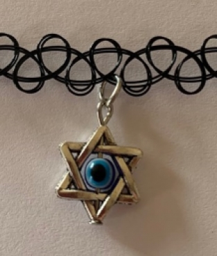 tattoo choker star evil eye