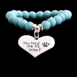 'you had me at woof' armband